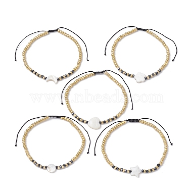 Mixed Shapes Glass Bracelets