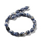 perles de jaspe tache bleue naturelle(G-P520-B21-01)-3