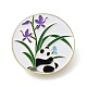 Panda with Orchid Enamel Pins(JEWB-A016-02A-01)-1
