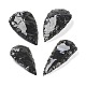 Rough Raw Hammered Natural Black Obsidian Beads(G-H254-03)-1