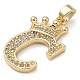 Rack Plating Brass Micro Pave Cubic Zirconia Pendants(KK-D535-01C-RS)-2