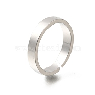 304 Stainless Steel Rings for Women, Stainless Steel Color, 4mm, Inner Diameter: 18mm(RJEW-S238-08)