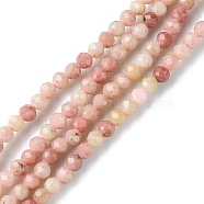 Natural Rhodonite Beads Strands, Faceted, Round, 2mm, Hole: 0.6mm, about 187~191pcs/strand, 15.16~15.43 inch(38.5~39.2cm)(G-F748-U01-01)