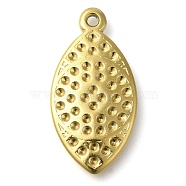 Ion Plating(IP) 304 Stainless Steel Pendant Rhinestone Settings, Eye, Real 18K Gold Plated, Fit for 1mm Rhinestone, 26x13x2mm, Hole: 1.4mm(STAS-I310-20G)