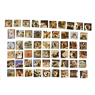 55Pcs 55 Styles PVC Plastic Shiba Inu Dog Stickers Sets, Waterproof Adhesive Decals for DIY Scrapbooking, Photo Album Decoration, Dog Pattern, 44~56.5x44~45x0.3mm, 1pc/style(STIC-P004-26)
