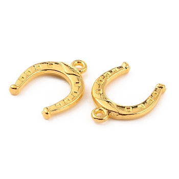 Alloy Pendants, Horseshoes Charms, Golden, 16x13x2mm, Hole: 1.2mm