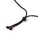 Natural Quartz Crystal Ring Pendant Necklace with Nylon Cord for Women(NJEW-F306-02C)-4
