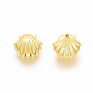 Alloy Cabochons, Nail Art Decoration Accessories, Scallop Shell Shape, Golden, 5x5x1mm, about 450~500pcs/bag(MRMJ-WH0059-54)