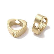 Brass Bead Frame, Lead Free & Cadmium Free, Heart, Real 24K Gold Plated, 7x7x2.5mm, Hole: 1.5mm(KK-K383-19G)