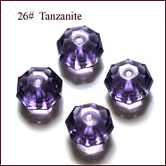 Imitation Austrian Crystal Beads, Grade AAA, Faceted, Octagon, Blue Violet, 8x5mm, Hole: 0.9~1mm(SWAR-F083-6x8mm-26)