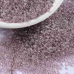 MIYUKI Round Rocailles Beads, Japanese Seed Beads, (RR168) Transparent Smoky Amethyst Luster, 15/0, 1.5mm, Hole: 0.7mm, about 5555pcs/bottle, 10g/bottle(SEED-JP0010-RR0168)