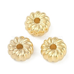 CCB Plastic Beads, Flower, Golden, 8.5x4mm, Hole: 2mm(CCB-G020-25G)