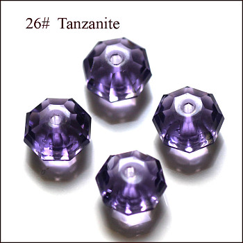Imitation Austrian Crystal Beads, Grade AAA, Faceted, Octagon, Blue Violet, 8x5mm, Hole: 0.9~1mm