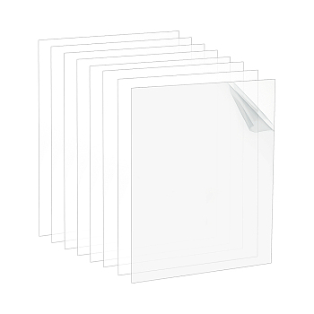 Transparent Acrylic for Picture Frame, Rectangle, Clear, 25.3x20.3x0.1cm