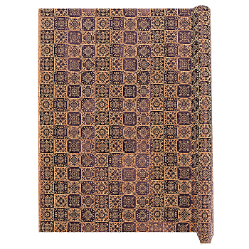Embossed PU Imitation Leather Fabric, for Garment Accessories, Flower Pattern, 140x50x0.05cm