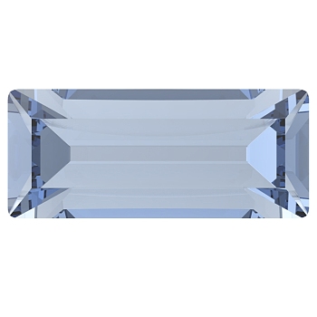 Preciosa&reg MAXIMA Crystal Fancy Stones, Czech Crystal, 435 26 212 Baguette, Dura Foiling, 30020 Light Sapphire, 7x3mm