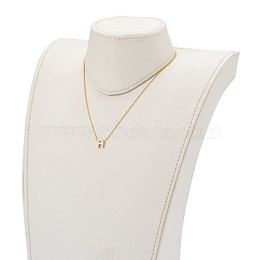 Brass Initial Pendant Necklaces(NJEW-JN03330-05)-4