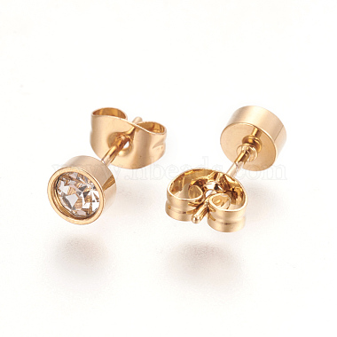 304 Stainless Steel Ear Studs(STAS-I113-06G)-2