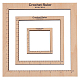 Wooden Square Frame Crochet Ruler(DIY-WH0033-89)-1