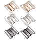 6 Pairs 3 Colors Alloy Interlocking Clasps(FIND-CA0009-21)-1