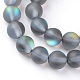 Chapelets de perles en pierre de lune synthétique(X-G-R375-6mm-A03)-1