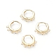 Brass Huggie Hoop Earring Findings(ZIRC-G156-08G)-1