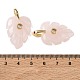 Natural Rose Quartz Pendants(GG-CBA105B-01M-G)-3