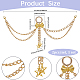 2Pcs Aluminium Boot Strap Chains(HJEW-SP00028)-2