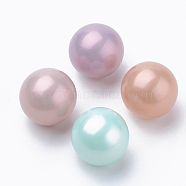 Eco-Friendly Plastic Imitation Pearl Beads, High Luster, Grade A, No Hole Beads, Matte, Round, Mixed Color, 8mm(X-MACR-S277-8mm-A)