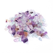 Natural Fluorite Beads, Undrilled, Chips, 6~19x4~6x3~5mm, about 100g/bag(G-I221-29)
