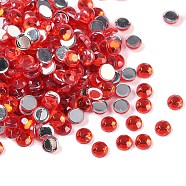 Imitation Taiwan Acrylic Rhinestone Cabochons, Faceted, Half Round, Red, 4x1.5mm, about 10000pcs/bag(GACR-A002-4mm-06)