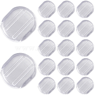 120Pcs Comfort Silicone Earring Pads, Clip on Earring Cushions, for Clip-on Earrings, Clear, 10x9x2mm, Hole: 8.5x1mm(FIND-SP0001-03)