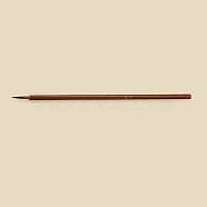 Bamboo Chinese Calligraphy Drawing Brush Pen, with Weasel Brush Hair, Drawing Line Pen for Beginners, Saddle Brown, 23cm(PW-WG64386-02)