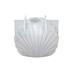 Shell Shape DIY Silicone Vase Molds, Resin Casting Molds, For UV Resin, White, 72x56mm(PW-WG8A415-01)