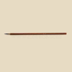 Bamboo Chinese Calligraphy Drawing Brush Pen, with Weasel Brush Hair, Drawing Line Pen for Beginners, Saddle Brown, 23cm(PW-WG64386-02)