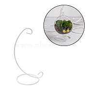 Iron Display Stand, Plant Hanger, Ornaments Display Holder, for Hanging Globe Witch Ball Art Craft, Home Party Decorations Hook, White, 24x12x10cm(IFIN-H062-A-01)