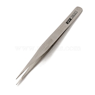 Tarnish Resistant 430 Stainless Steel Beading Tweezers, 135x9x5mm(X-TOOL-R017-02)