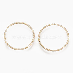 Brass Linking Rings, Real 18K Gold Plated, Ring, 18x1mm(KK-S348-90A)