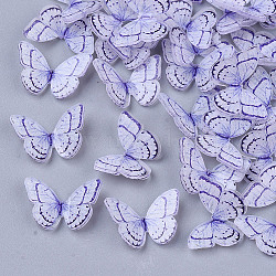 Plastic Cabochons, Butterfly, Lilac, 10.5x15.5x3.5mm(X-KY-T015-14)