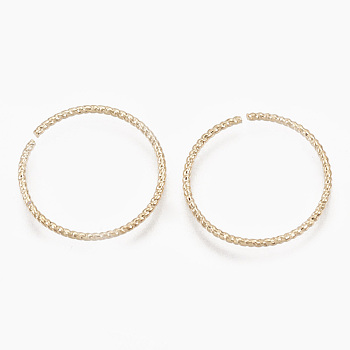 Brass Linking Rings, Real 18K Gold Plated, Ring, 18x1mm