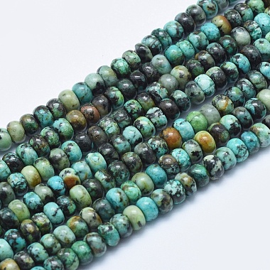 6mm Abacus African Turquoise Beads