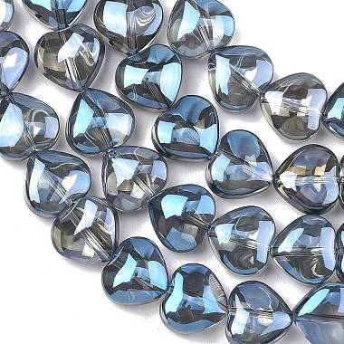 Electroplated Transparent Glass Beads Strand(EGLA-A045-01-FR01)-3
