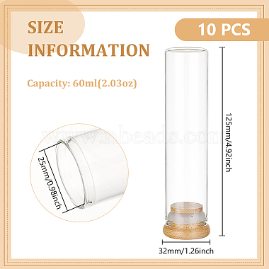 10Stück Aufbewahrungsröhrchen für Glasperlen(AJEW-BC0006-90A)-2