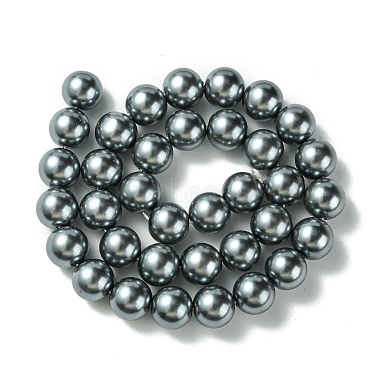 Eco-Friendly Glass Pearl Beads Strands(HY-A008-12mm-RB077)-2