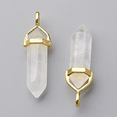 Natural Quartz Crystal Double Terminated Pointed Pendants(X-G-G902-B23)-4