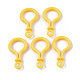 Opaque Solid Color Bulb Shaped Plastic Push Gate Snap Keychain Clasp Findings(KY-T021-01K)-1