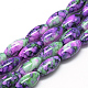 Baking Painted Glass Beads Strands(DGLA-S115-22x10-S17)-1