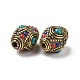 Perles de style tibétain manuelles(TIBEB-C002-03AG)-2