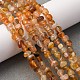 Teints naturels perles de cornaline brins(G-F465-22)-2