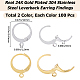 2 Colors 304 Stainless Steel Leverback Earring Findings(STAS-SP0001-09B)-2